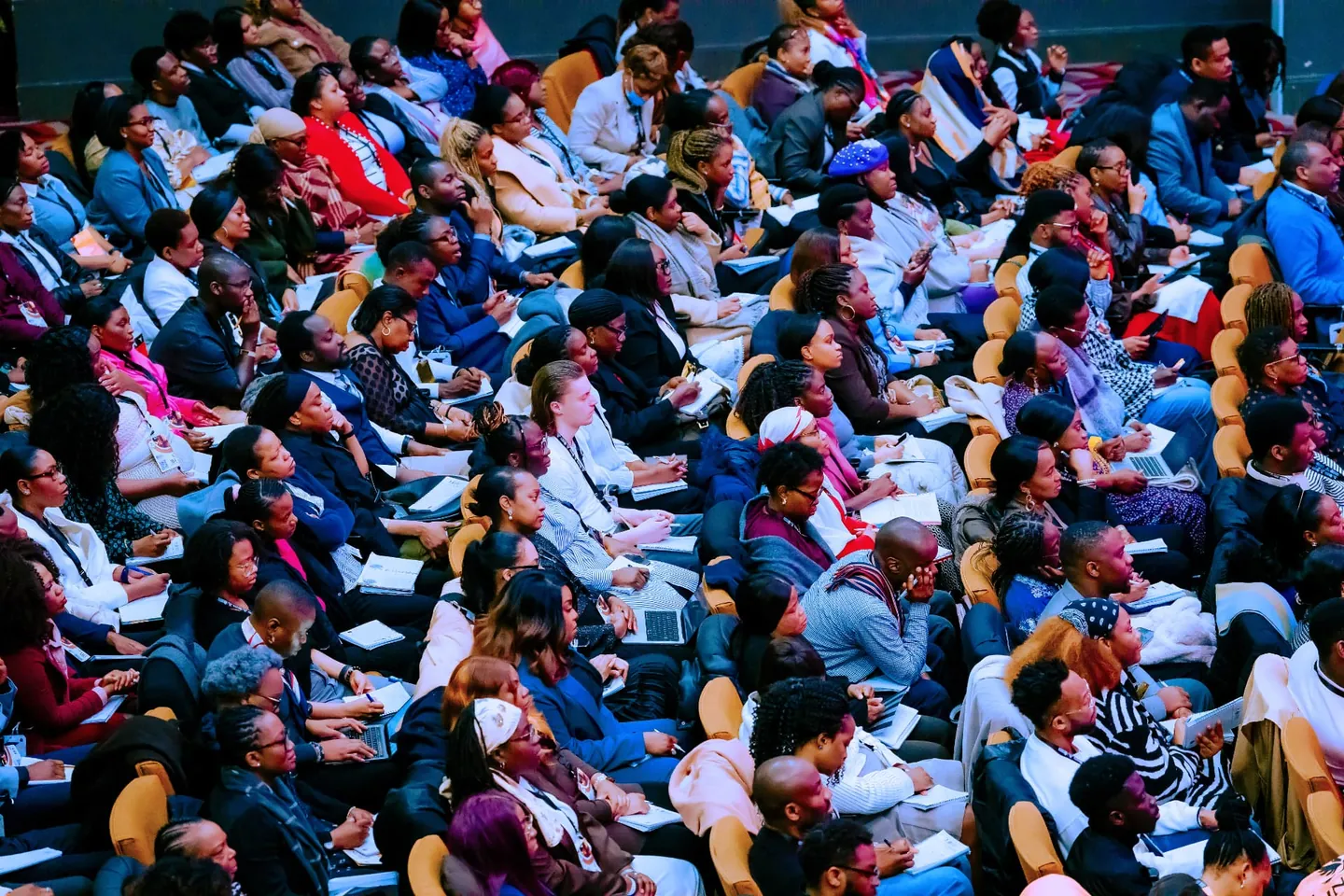 KSOM students gathered in the auditorium